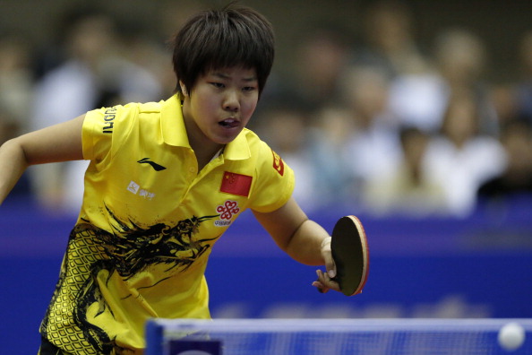 China's Gu Yuting (pictured), Liu Gaoyang and Wang Manyu defeated their Japanese counterparts to take the table tennis world junior title ©AFP/Getty Images