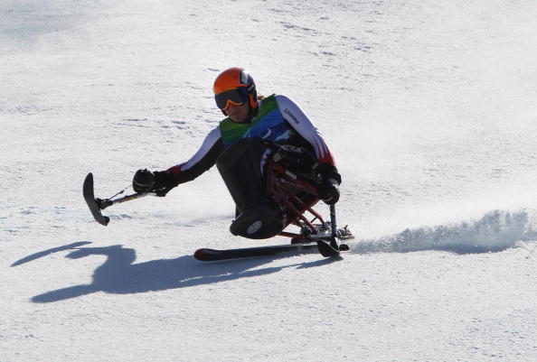 Claudia Loesch, pictured en route to a gold medal at the 2010 Winter Paralympics in Vancouver, won the Super G ©Getty Images
