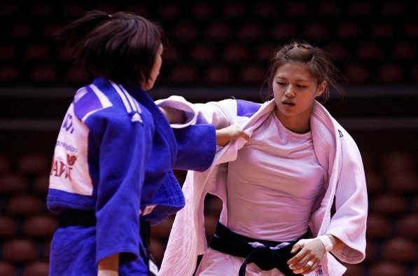 Da-Woon Joung earned South Korea's first gold medal beating compatriot Seulgi Kim  in the -63kg final ©IJF Media