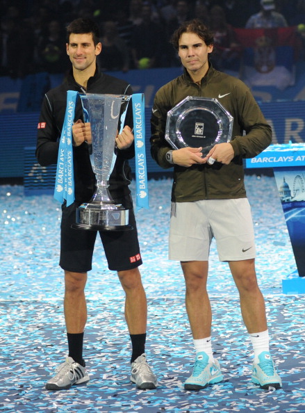 Djokovic triumphed over Nadal in the season-ending ATP World Tour Finals at the O2 Arena in London ©Getty Images