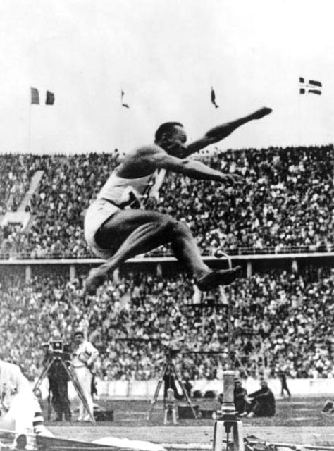 Jesse Owens claimed three track golds and a long jump gold in Berlin © Getty Images 