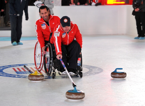 Jimmy Joseph (left) and David Palmer feature on the nominated US wheelchair curling squad for Sochi 2014 ©Getty Images