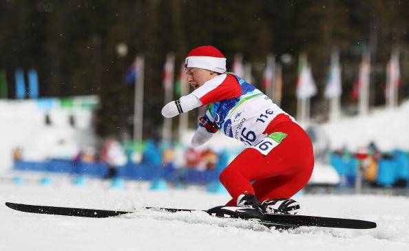 Krakow based Paralympic star Katarzyna Rogowiec, pictured winning one of two gold medals at Vancouver 2010, is among several athletes to have already expressed support for the bid ©Getty Images