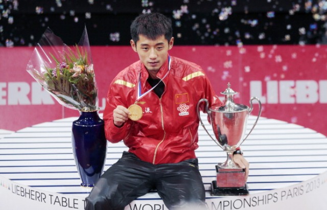 Olympic and world champion Zhang Jike of China has had another impressive year ©AFP/Getty Images