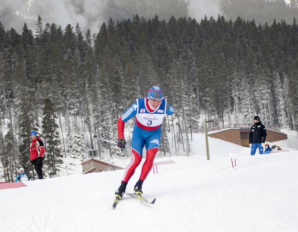 Russia on way to another victory courtesy of Vladislav Lekomtcev at the IPC Skiing World Cup ©Pam Doyle/IPC