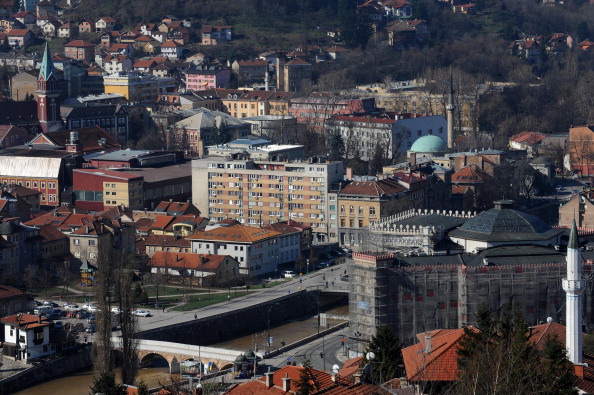 Sarajevo is still recovering from the impact of the 1990's wars ©AFP/Getty Images