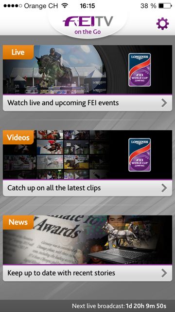 The FEI has launched a new TV on the Go iPhone App to mark St Nicholas Day ©FEI
