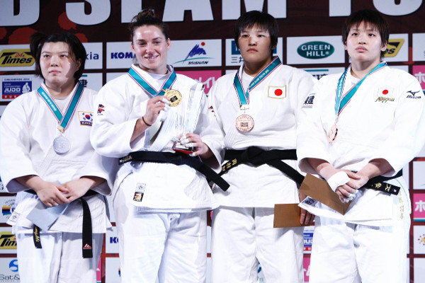 Marhinde Verkerk won the -78kg event breaking Japan's gold medal winning streak in the process ©IJF Media