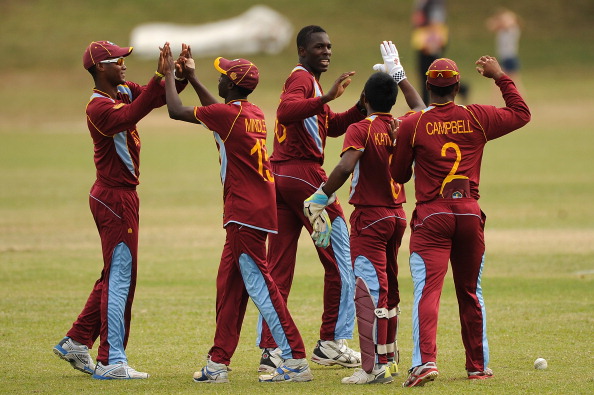The West Indies youngsters in action, on safer Australian ground, in 2012 during the ICC Under 19 World Cup ©ICC/Getty Images