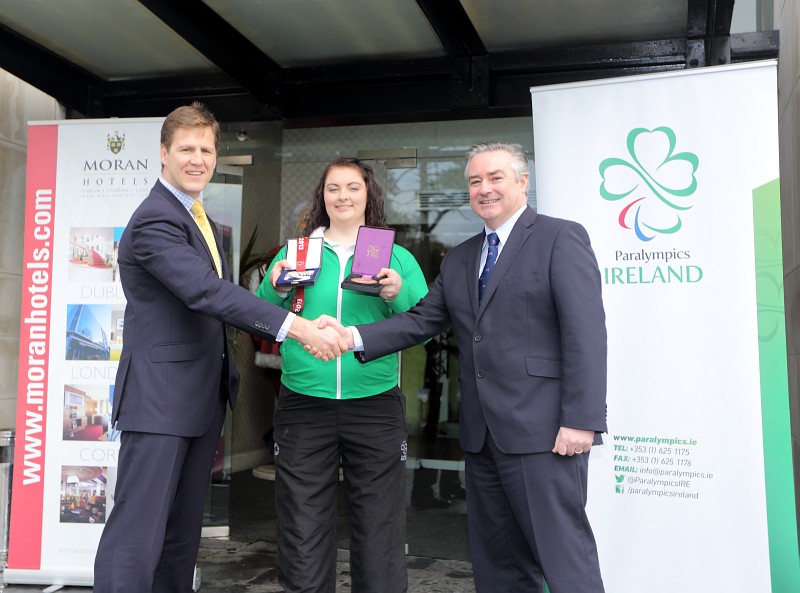 Discus thrower Orla Barry has been announced as a "brand ambassador" under the new partnership ©Paralympics Ireland