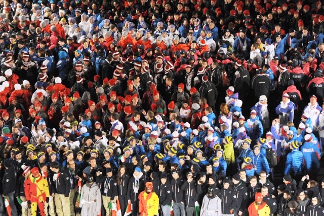 The athletes competing at Trentino 2013 took part in their official parade in Trento tonight ©Daniele Mosna/Trentino 2013 Universiade