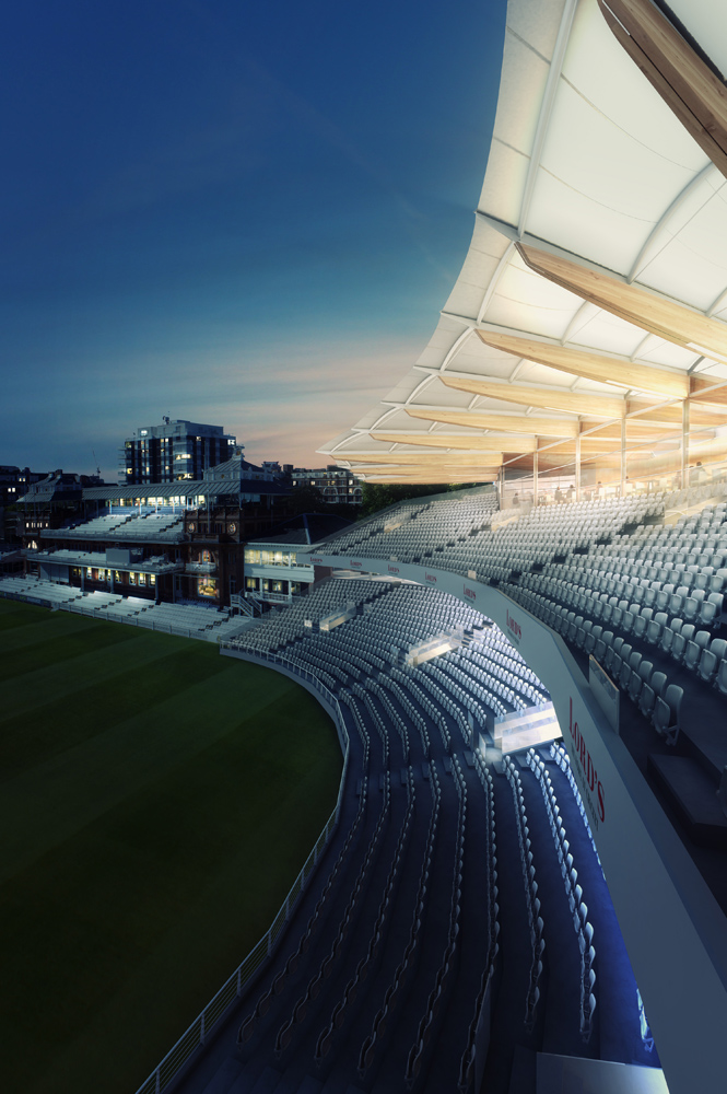 The new stand will improve the visibility of around 600 seats and provide a new 135-seater restaurant ©MCC