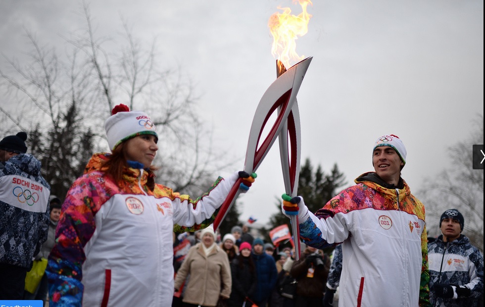 The same Torch used in Outer Space will be used in the Opening Ceremony next February ©Sochi 2014