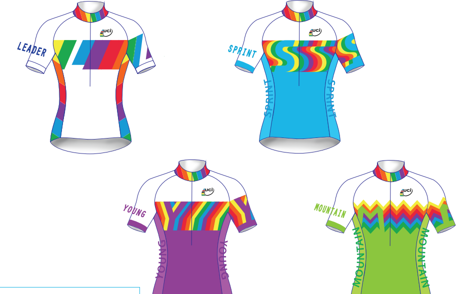The winning design will feature on the four different winners jerseys ©UCI