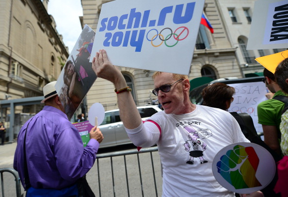 There has been widespread protests and international condemnation of Russian anti-gay rights laws ahead of Sochi 2014 ©Getty Images