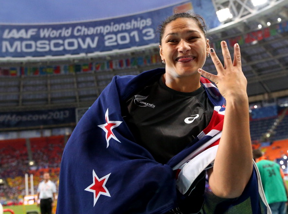 Valerie Adams has become the first athlete to claim the New Zealand Olympic Committee's Lonsdale Cup for a record fourth time ©Getty Images