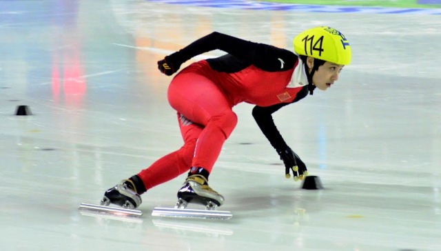 Wang Xue of China took the short track 500m title at Trentino 2013 today ©Giacomollo Foto/Trentino 2013 Universiade