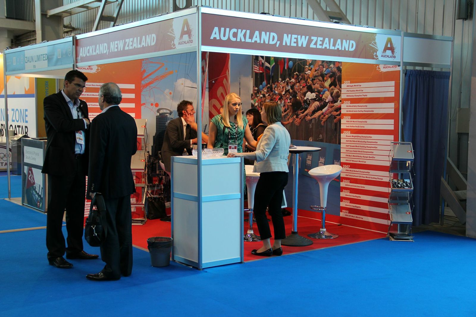 The Auckland, New Zealand Exhibition stand, SportAccord International Convention 2013 in Saint Petersburg, Russia