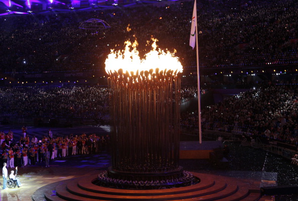 Former British Paralympian Margaret Maughan looks on after lighting the London 2012 Paralympic cauldron ahead of a Games which, according to Christin Gunkel, celebrated what people can do, not what they cannot @Getty Images