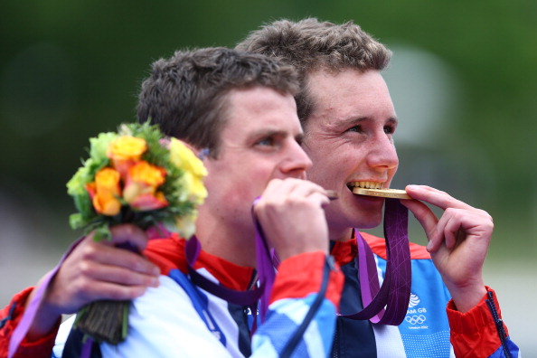 Triathleton gold and bronze medallists Alistair and Jonathan Brownlee helped Team GB to win a total of 65 medals at London 2012 ©Getty Images