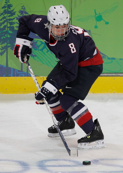 Caitlin Cahow was a member of the United States ice hockey team that won silver medals at Vancouver 2010 ©Getty Images