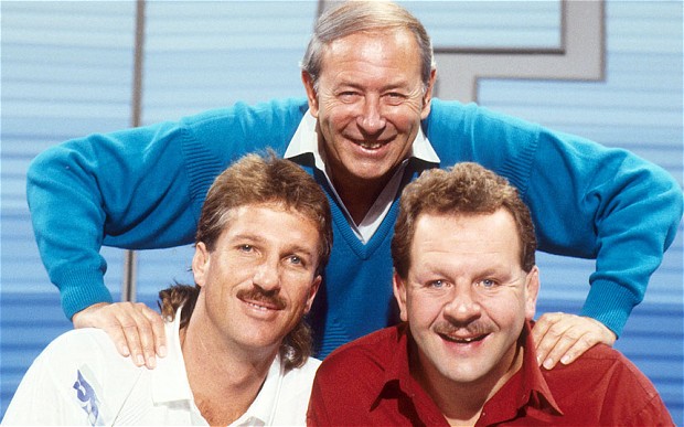 David Coleman loved Question of Sport, which he appeared alongside the likes of Ian Botham and Bill Beaumont ©BBC
