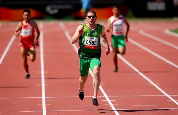 Jason Smyth won the T13 100m and 200m at the IPC World Athletics Championships in Lyon ©Getty Images