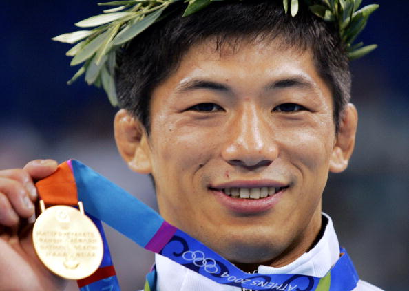 Masato Uchishiba, here with his Athens 2004 gold medal, has lost an appeal against a five-year sentence for rape ©AFP/Getty Images