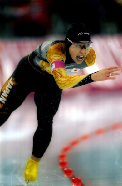 Seiko Hashimoto competed in seven Olympics, representing Japan in speed skating and cycling ©Allsport/Getty Images