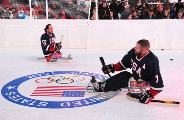 The United States have beaten Canada in their three-game ice sledge hockey series ©Getty Images