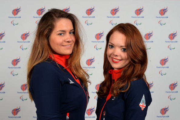 Jade Etherington (right) has one her second gold in as many days at the IPC Alpine Skiing World Cup in Tignes ©Getty Images