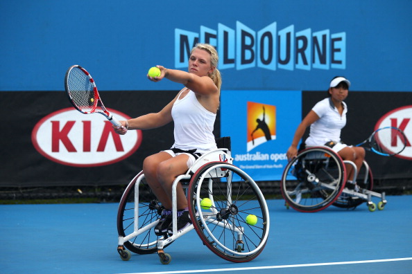 Jordanne Whiley became the first British woman to win a Grand Slam title with her victory in Melbourne today ©Getty Images
