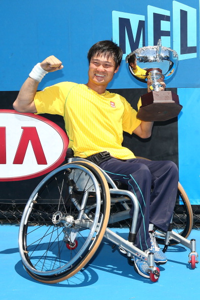 Shingo Kunieda won his seventh Australian Open title since 2007 with victory over Gustavo Fernandez ©Getty Images