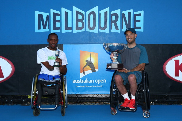 David Wagner overcame Lucas Sithole in a repeat of the 2013 US Open final to win his third Australian Open title ©Getty Images