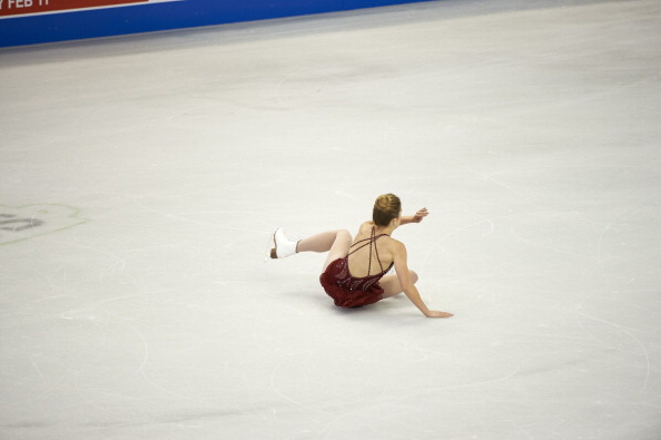 Ashley Wagner fell twice during her performance at the US National Championships in Boston ©Sports Illustrated/Getty Images