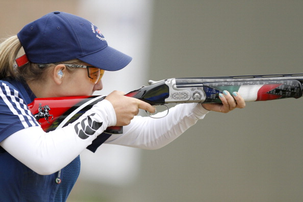 English rising star Amber Hill will be among those hoping to compete at the Barry Buddon Shooting Centre this year ©Getty Images