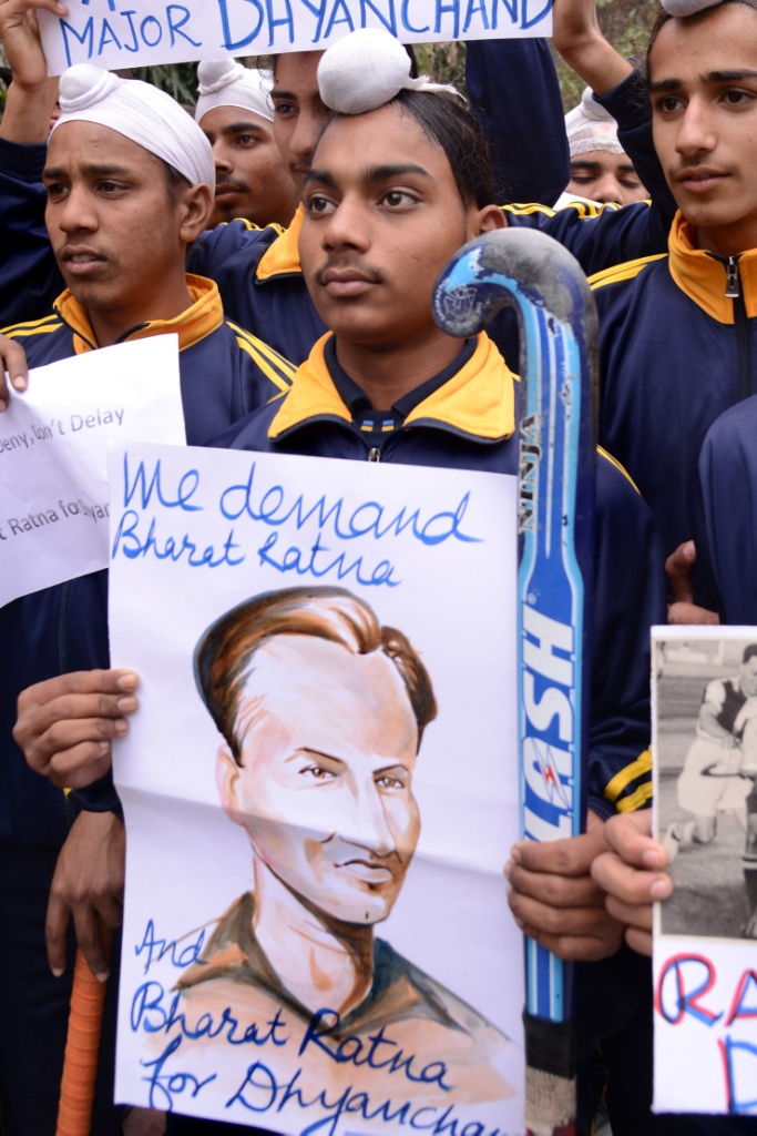 Calls for Dhyan Chand to receive the Bharat Ratna came after former cricketer Sachin Tendulkar became the first sportsperson to be granted the honour ©AFP/Getty Images