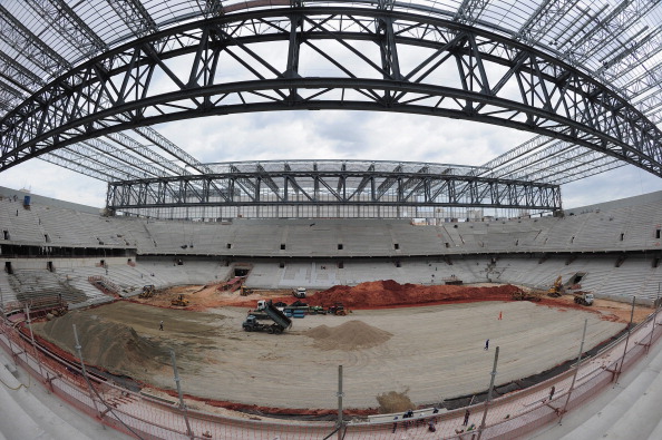 The Arena da Baixada is Curitiba is well behind schedule for this summer's FIFA World Cup ©Getty Images 