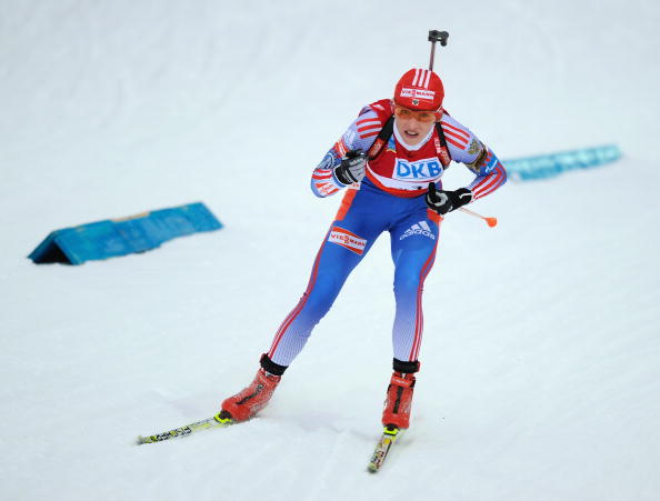 Ekaterina Iourieva was involved in the last major scandal involving Russian biathlon...and is rumoured to have failed a test again ©Bongarts/Getty Images