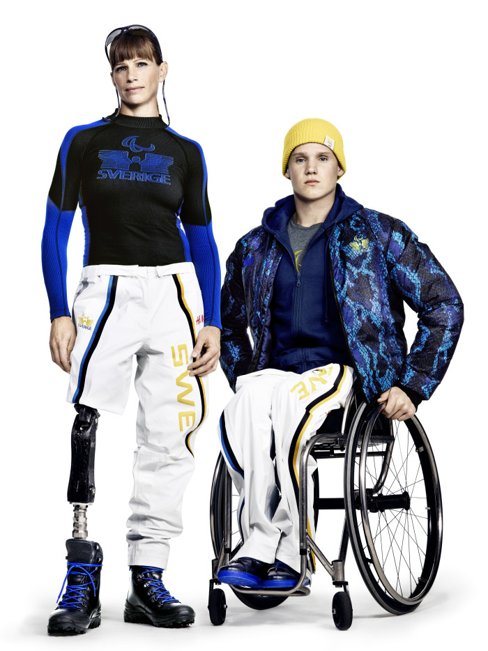 H&M has unveiled the collection set to be worn by the Swedish Paralympic team at the Sochi Winter Games ©H&M