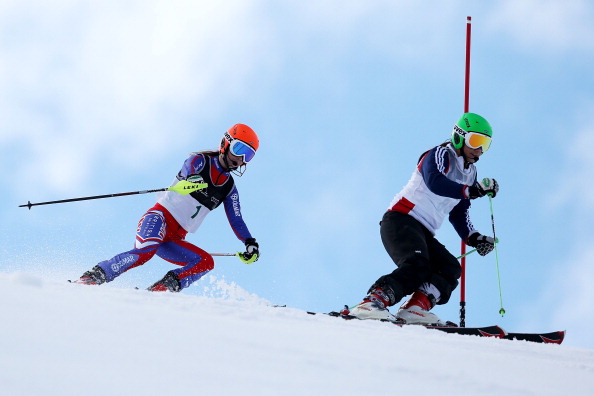 Jade Etherington, pictured last year, secured a maiden World Cup win in Tignes ©Getty Images
