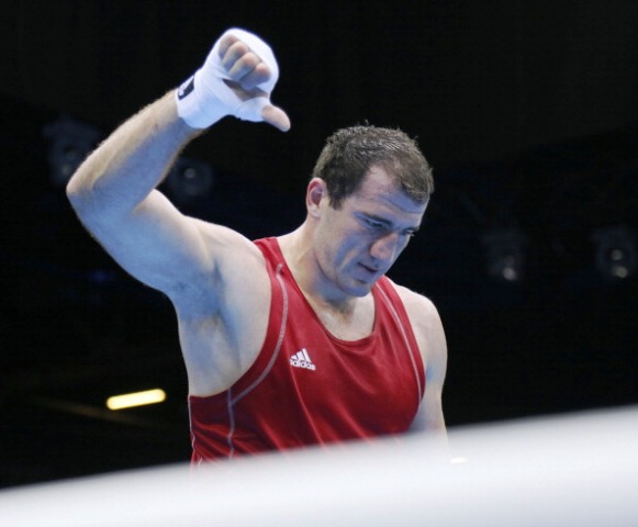 London 2012 bronze medal winner Magomedrasul Medzhidov of Azerbaijan was one of the first boxers to sign up for the APB competition ©AFP/Getty Images