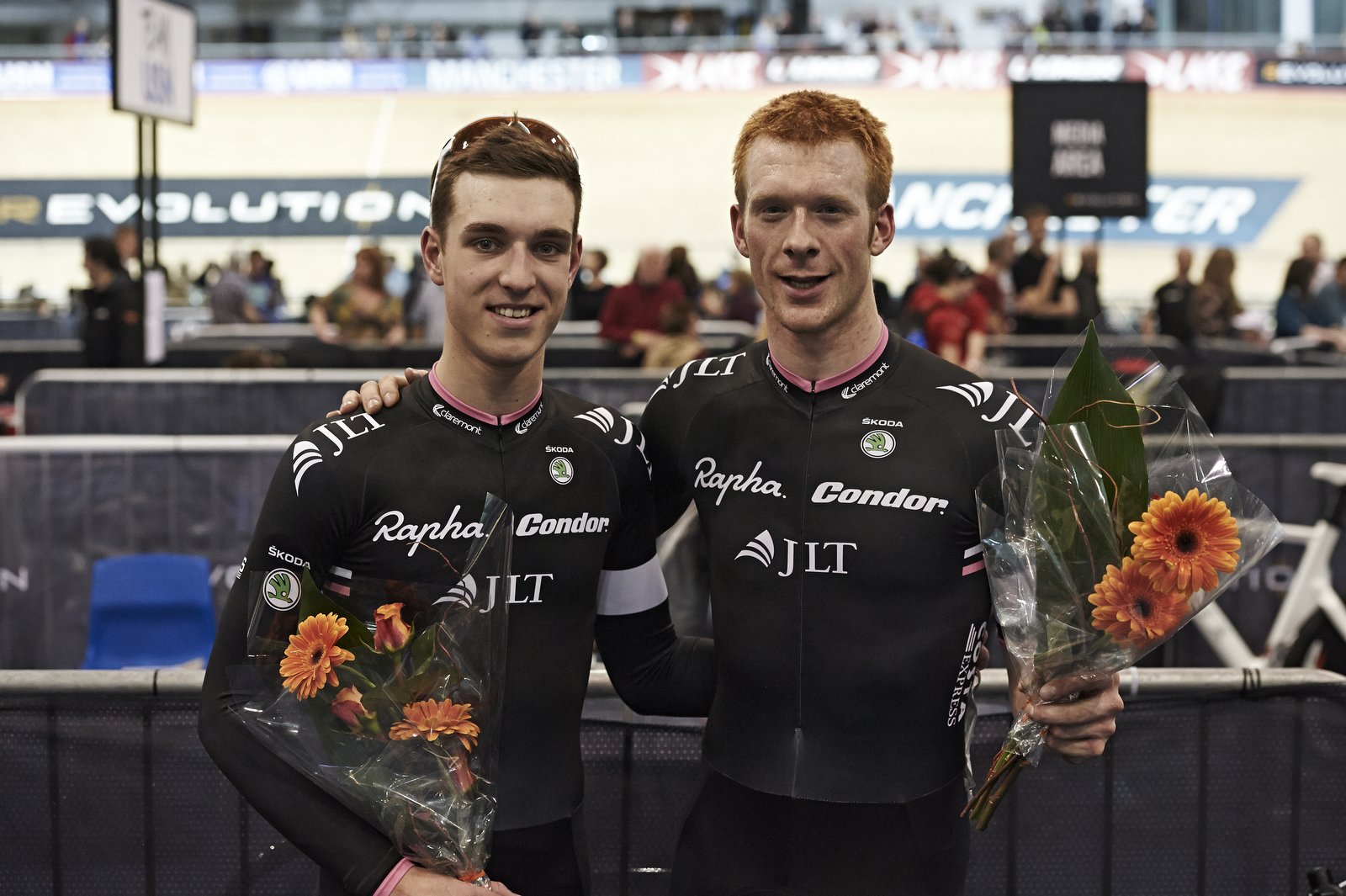 Ollie Wood and Ed Clancy were on world record breaking form in Manchester ©Revolution Series