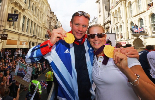 Paralympic rowing champion David Smith, seen here with teammate Naomi Riches, was one of a number of London 2012 medallists who attended last weekend's Rio 2016 preparation camp in Bath organised by the BPA ©Getty Images 