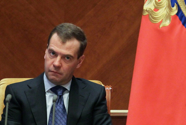 Russian Prime Minister Dmitry Medvedev has played down the persecution of gay rights in Russia ©AFP/Getty Images