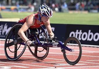 Six-time world champion Tatyana McFadden leads the names on the 2014 US Paralympics track and field squad ©AFP/Getty Images