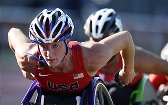 Tatyana McFadden is set to represent the US in Nordic skiing at the Sochi 2014 Winter Paralympics ©AFP/Getty Images