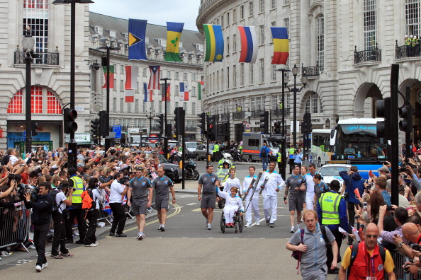 The Paralympic Torch Relay at London 2012 was a great success in the aftermath of the Olympic Games ©Getty Images