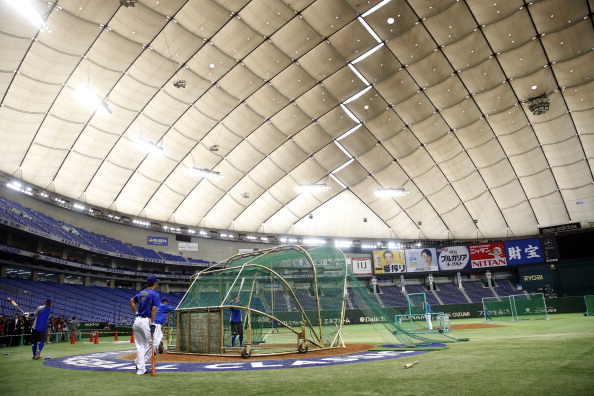 The two sports are hugely popular in Japan and could be held at the iconic Tokyo Dome ©Major League Baseball/Getty Images
