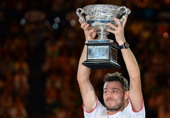 Stanislas Wawrinka will move up to number three in the world after his Australian Open triumph ©AFP/Getty Images